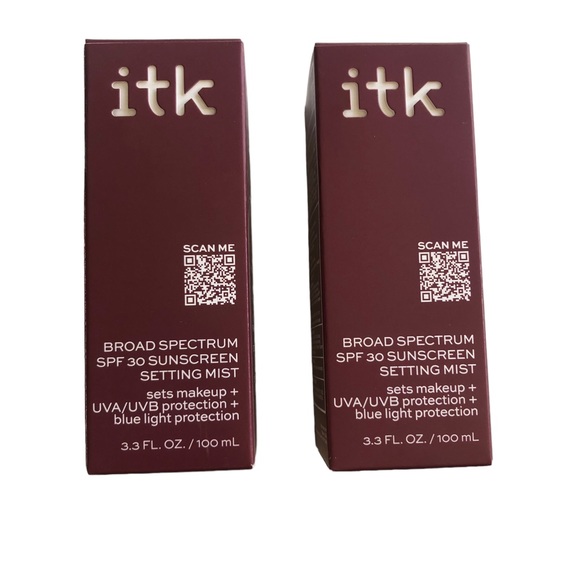 2 ITK In The Know Broad Spectrum SPF 30 Sunscreen Setting Mist Vitamin E, 3.3 oz - Picture 1 of 10
